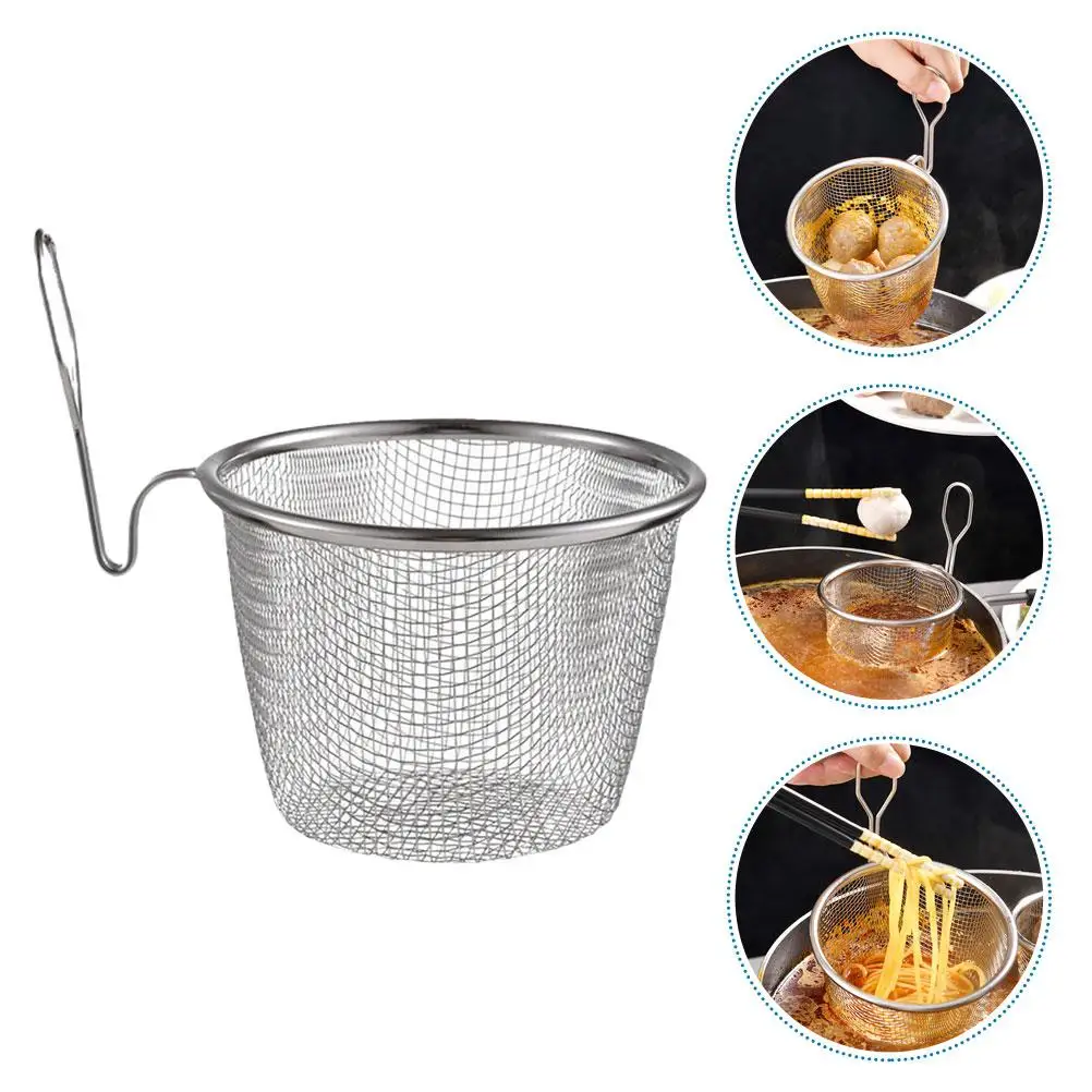 Stainless Steel Strainer Basket Fine Mesh Spoon Noodle Ramen Pasta Hot Pot Fry Spoons Kitchen Sieve Spider Long Handle
Stainless Steel Strainer Basket Fine Mesh Spoon Noodle Ramen Pasta Hot Pot Fry Spoons Kitchen Sieve Spider Long Handle