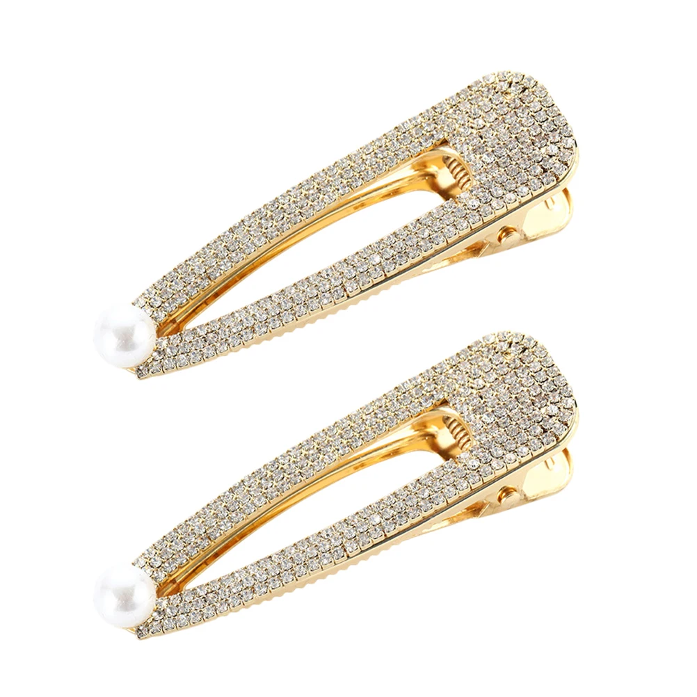 2 Pcs Rhinestone Hairpins Bride Decorations Wedding Dating Accessories Golden Color Hairstyle Holds Materials
2 Pcs Rhinestone Hairpins Bride Decorations Wedding Dating Accessories Golden Color Hairstyle Holds Materials