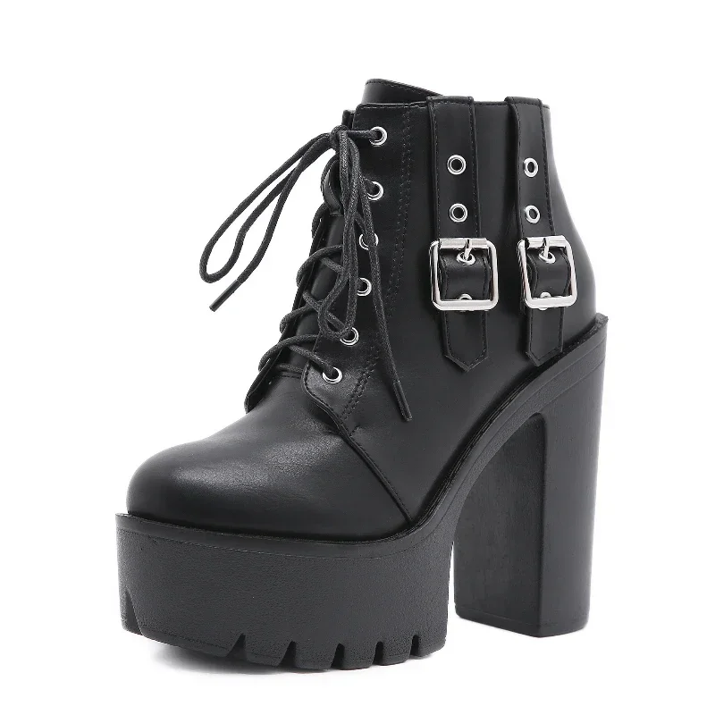 New 2025 Platform Women's Wedge Boots Thick Sole High Heel Ankle Boots British Fashion Designer Female Riding Boots Black
New 2025 Platform Women's Wedge Boots Thick Sole High Heel Ankle Boots British Fashion Designer Female Riding Boots Black