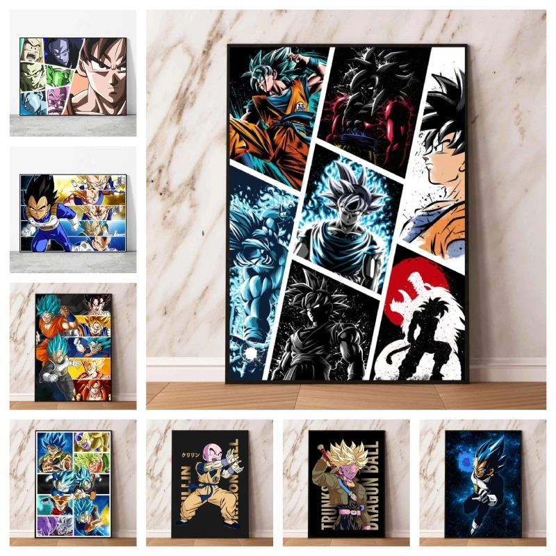 Bandai Anime Dragon Ball Poster Goku Vegeta Gogeta Figures Cartoon Picture Home Bedroom Decorative Paintings Birthday Gift
Bandai Anime Dragon Ball Poster Goku Vegeta Gogeta Figures Cartoon Picture Home Bedroom Decorative Paintings Birthday Gift