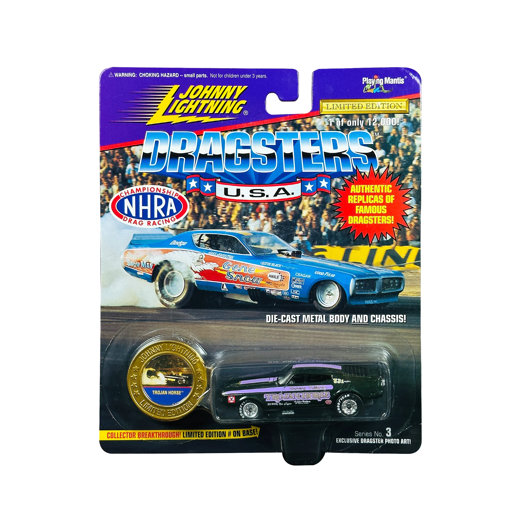 Johnny Lightning 1/64 Drag race ATrojan Horse lloy car model toy rare collection
Johnny Lightning 1/64 Drag race ATrojan Horse lloy car model toy rare collection