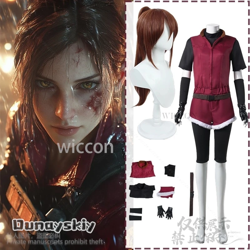 Аниме-игра Re2 1988, костюм Клэр Редфилд, злой комбинезон, красная униформа, шорты, парики для Хэллоуина, Рождества, Cos по индивидуальному заказу
Аниме-игра Re2 1988, костюм Клэр Редфилд, злой комбинезон, красная униформа, шорты, парики для Хэллоуина, Рождества, Cos по индивидуальному заказу