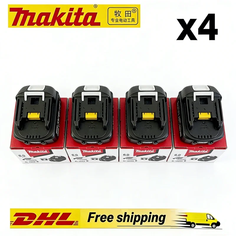 6000mAh 100% Original Makita 18V Rechargeable Battery for Makita 18V BL1830 BL1830B BL1860 BL1860B BL1850 BL1850B Power Tools
6000mAh 100% Original Makita 18V Rechargeable Battery for Makita 18V BL1830 BL1830B BL1860 BL1860B BL1850 BL1850B Power Tools