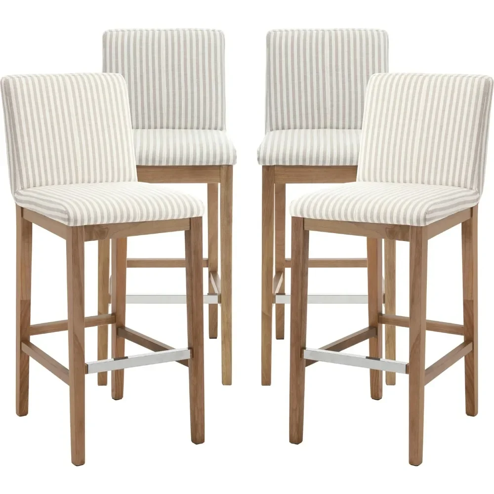 30 Inch Bar Stools Set of 4, Farmhouse Upholstered Bar Stools with Back Support Rustic Wooden White Armless Barstools for Bar C
30 Inch Bar Stools Set of 4, Farmhouse Upholstered Bar Stools with Back Support Rustic Wooden White Armless Barstools for Bar C