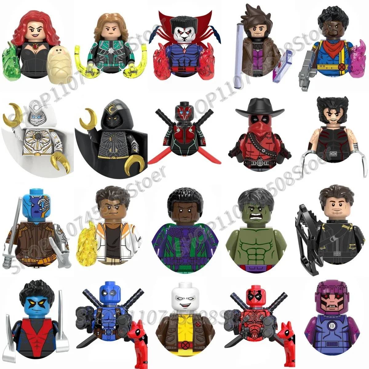 Hot toy Marvel building block Deadpool Ant-Man TVA Agent Moonlight Knight mini brick toy children's party gift
Hot toy Marvel building block Deadpool Ant-Man TVA Agent Moonlight Knight mini brick toy children's party gift