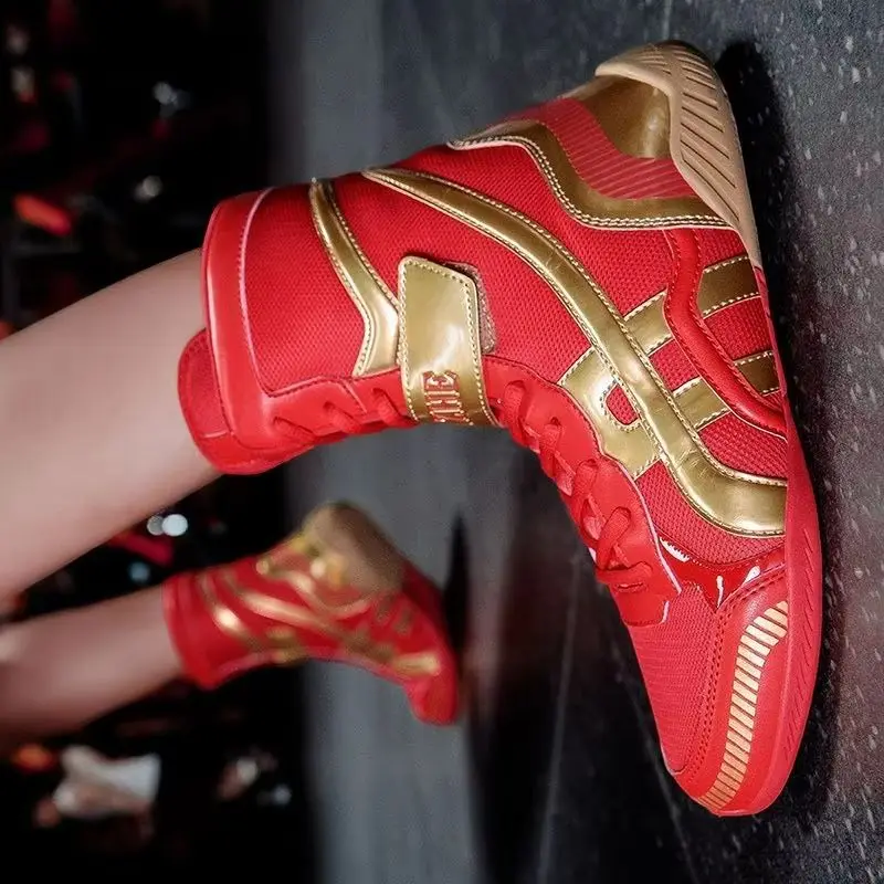 Professional Fighting Shoes for Men Competition Sport Boxing Shoes Man Black Red Wrestling Boots Youth Comfortable Gym Shoe
Professional Fighting Shoes for Men Competition Sport Boxing Shoes Man Black Red Wrestling Boots Youth Comfortable Gym Shoe