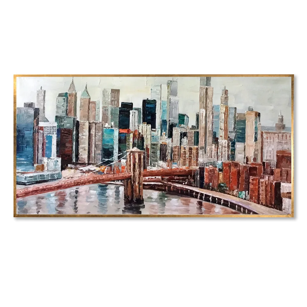 Building Knife City Landscape Yellowish-brown Painting Hand-Painted Tall Buildings Scenery Oil Painting on Canvas for Decor Art
Building Knife City Landscape Yellowish-brown Painting Hand-Painted Tall Buildings Scenery Oil Painting on Canvas for Decor Art