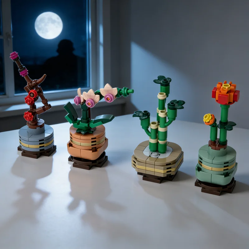 211pcs MOC Mini Four Gentlemen Plum Orchid Bamboo Botanicals Model Building Blocks DIY Gift Creative Collectible Display Decor
211pcs MOC Mini Four Gentlemen Plum Orchid Bamboo Botanicals Model Building Blocks DIY Gift Creative Collectible Display Decor