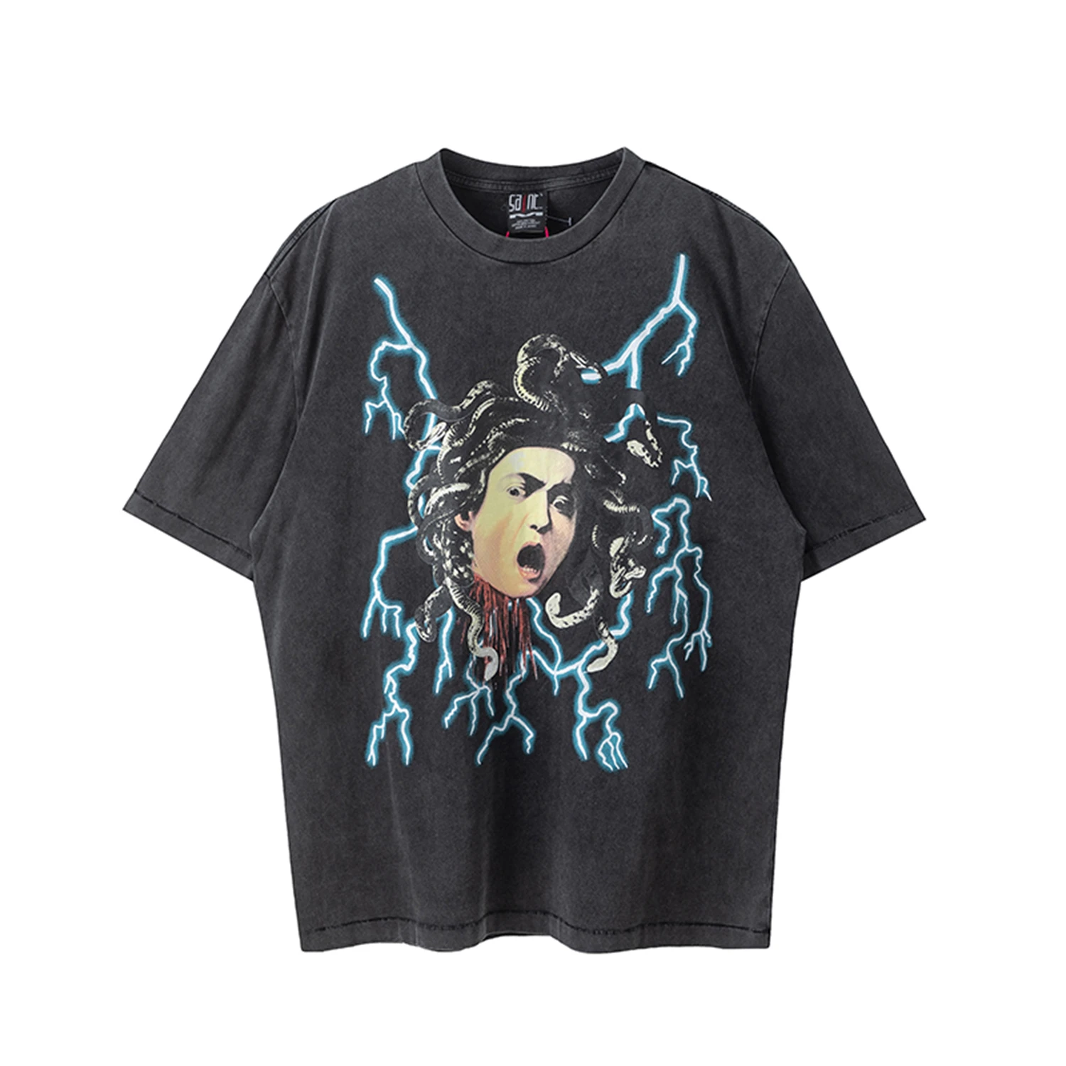 New Vintage 24SS Lightning Portrait Printed Japanese High Street Washed Short Sleeve Casual Loose Cotton High Quality T-shirt
New Vintage 24SS Lightning Portrait Printed Japanese High Street Washed Short Sleeve Casual Loose Cotton High Quality T-shirt
