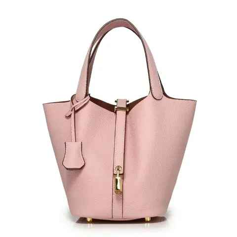 Nouveau sac à main de luxe en cuir, sac seau en cuir souple haut de gamme, sac cadeau Portable en peau de vache, sac polyvalent pour les déplacements quotidiens pour femmes