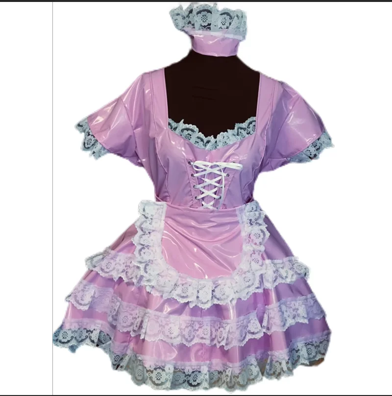 French Sexy Adult Custom Fetishist Cross Dressing Sissy Independent Lace Scarf Square Neckline Short Sleeved Lace Pleated Lock F
French Sexy Adult Custom Fetishist Cross Dressing Sissy Independent Lace Scarf Square Neckline Short Sleeved Lace Pleated Lock F