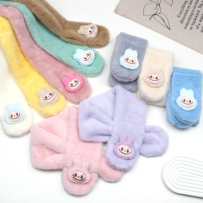 New Labubu Children's Plush Scarf Cartoon Winter Boys and Girls Thickened Warm Cross Scarf
New Labubu Children's Plush Scarf Cartoon Winter Boys and Girls Thickened Warm Cross Scarf