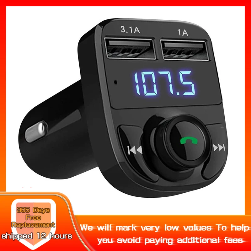 New LED FM Transmitter Bluetooth 5.0 Car kit Dual USB Car Charger 3.1A 1A 2 Port USB MP3 Music Player support TF/U Disk
New LED FM Transmitter Bluetooth 5.0 Car kit Dual USB Car Charger 3.1A 1A 2 Port USB MP3 Music Player support TF/U Disk