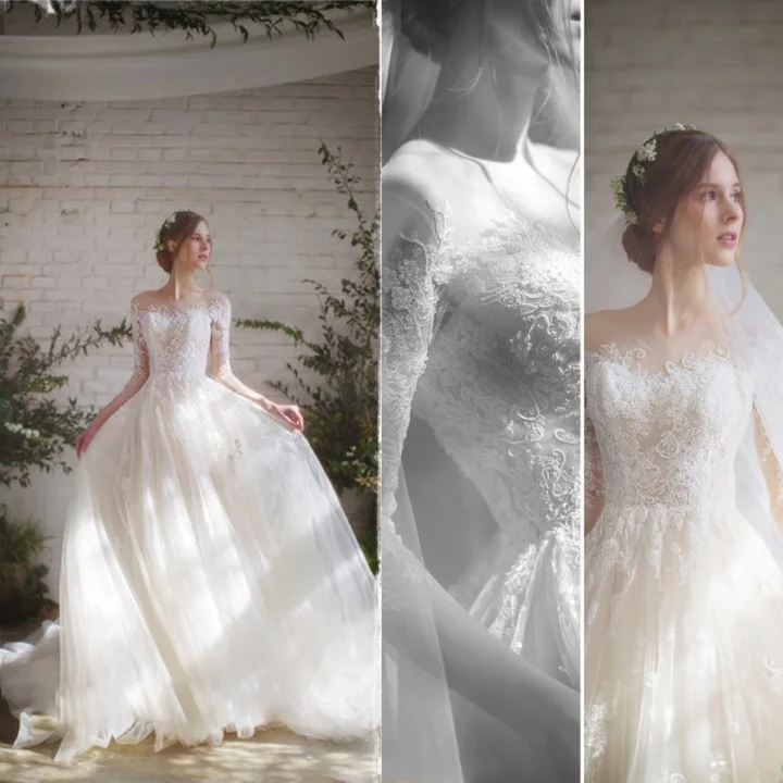 Ele Simple Long Sve Wedding Dr 2025 New Sle Bridal Gown Large Size out Door Dr Lace Material Floor Length
Ele Simple Long Sve Wedding Dr 2025 New Sle Bridal Gown Large Size out Door Dr Lace Material Floor Length
