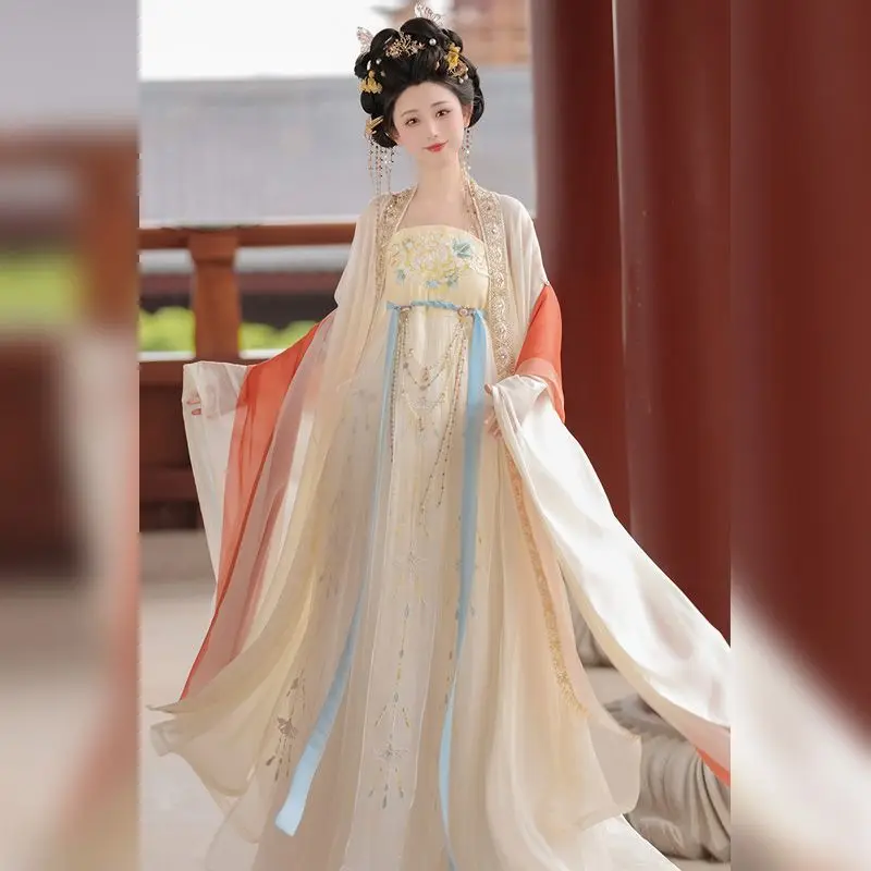 2026 Traditional Chinese Costumes for Women Hanfu Fairy Dress Folk Dance Vintage Embroidery Princess Outfit Chinese Hanfu Dress
2026 Traditional Chinese Costumes for Women Hanfu Fairy Dress Folk Dance Vintage Embroidery Princess Outfit Chinese Hanfu Dress