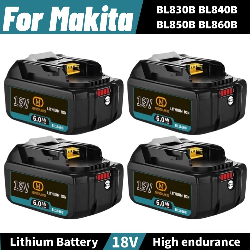BL1860B 6AH For Makita 18V Battery Power Tools Li-ion Replacement LXT BL1860 BL1850 for 18 V Screwdriver with BMS MINNAAOO 18V
BL1860B 6AH For Makita 18V Battery Power Tools Li-ion Replacement LXT BL1860 BL1850 for 18 V Screwdriver with BMS MINNAAOO 18V