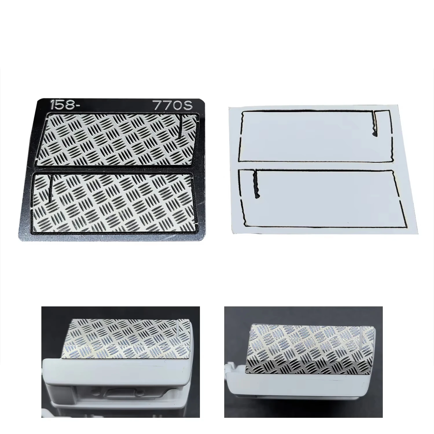 Stainless Steel Tail Light Anti Slip Plate For 1/14 DIY TAMIYA Remotr Control Tractor Truck 770S 56379 Model Decoration Part
Stainless Steel Tail Light Anti Slip Plate For 1/14 DIY TAMIYA Remotr Control Tractor Truck 770S 56379 Model Decoration Part