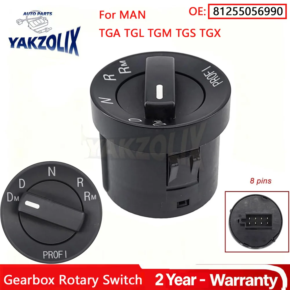 For MAN TGA TGL TGM TGS TGX Gearbox Rotary Switch Left Driver Gear Selector Shift Handle Knob Headlight Switch LHD 81255056990
For MAN TGA TGL TGM TGS TGX Gearbox Rotary Switch Left Driver Gear Selector Shift Handle Knob Headlight Switch LHD 81255056990
