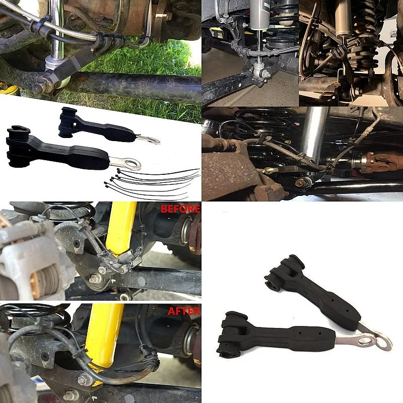 1101255 Front Brake Line Anchor Bracket Separator Kit for Jeep Wrangler JK JL 2007-2023 2 4 Doors Black
1101255 Front Brake Line Anchor Bracket Separator Kit for Jeep Wrangler JK JL 2007-2023 2 4 Doors Black