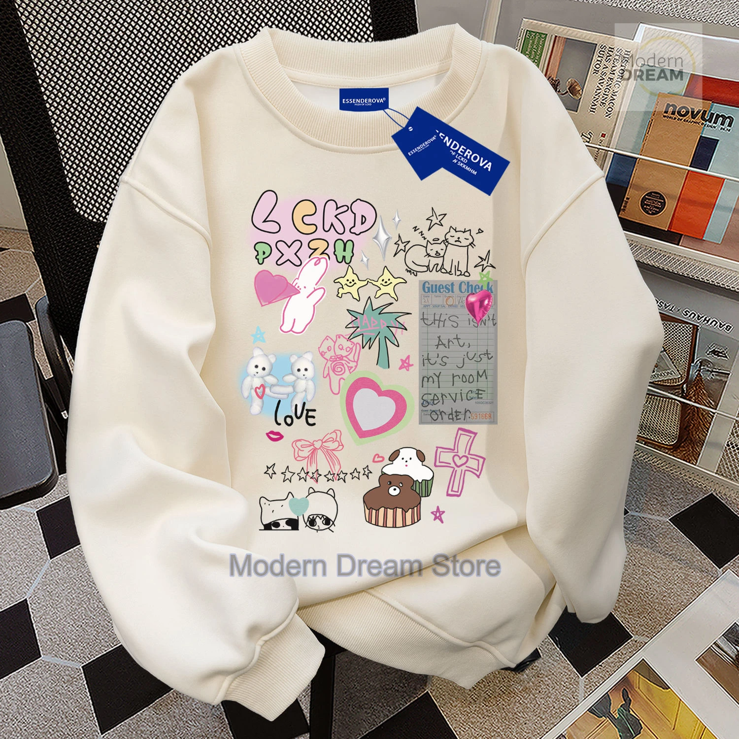 American high street letter printed round neck sweater women's loose and versatile ins wind design top in spring and autumn
American high street letter printed round neck sweater women's loose and versatile ins wind design top in spring and autumn