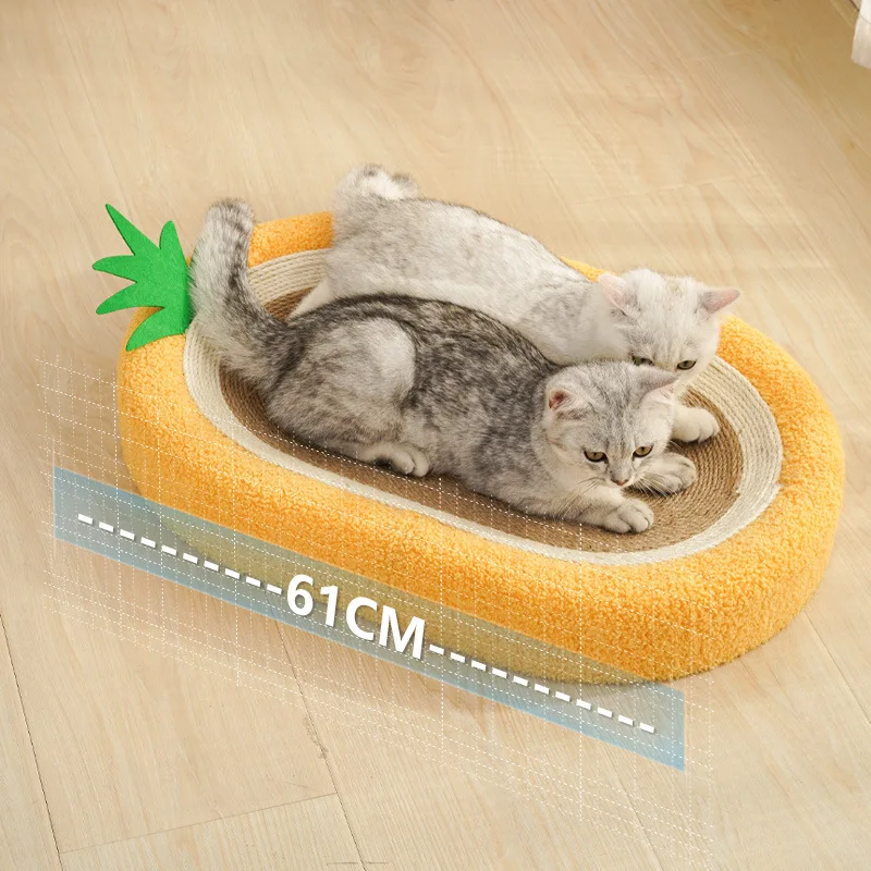 Pineapple Oval Sisal Scratch Board, Cat Litter, Scratch-Resistant, Large-diameter, Integrated Claw Grinding, Cat Scratch Basin
Pineapple Oval Sisal Scratch Board, Cat Litter, Scratch-Resistant, Large-diameter, Integrated Claw Grinding, Cat Scratch Basin