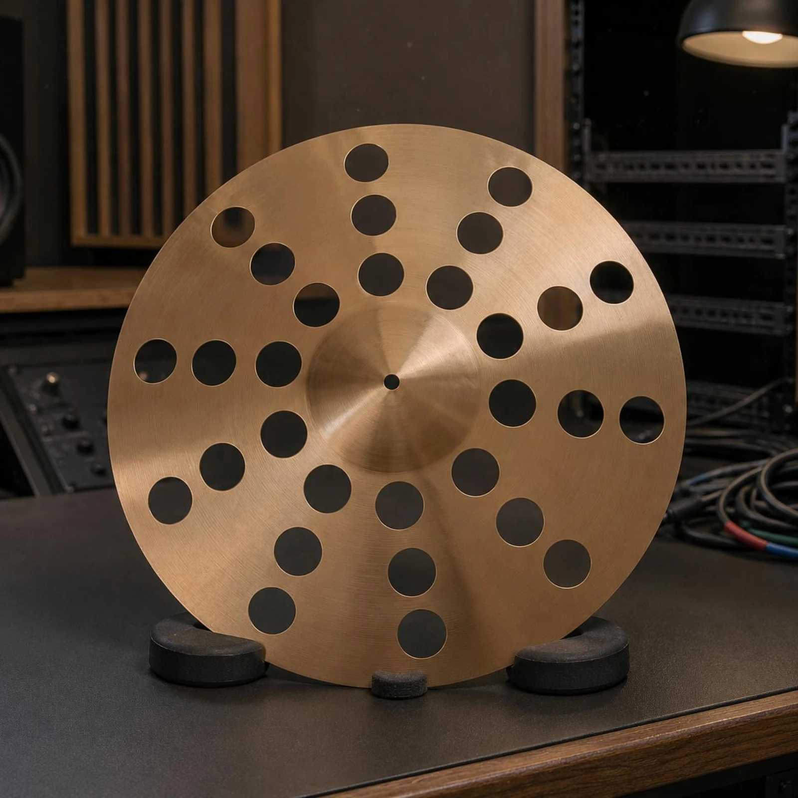 Perforated Cymbal Reflective Trash Crash Cymbal Drum Part Holes Musical Instrument Metal
Perforated Cymbal Reflective Trash Crash Cymbal Drum Part Holes Musical Instrument Metal