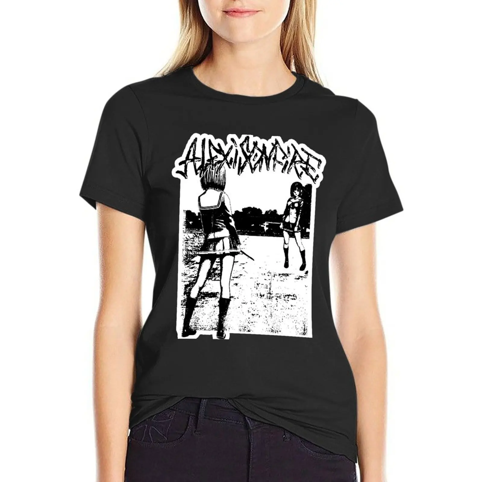 Alexisonfire Merch Anime Knife Fight T-Shirt summer clothes customizeds Women's t-shirt
Alexisonfire Merch Anime Knife Fight T-Shirt summer clothes customizeds Women's t-shirt