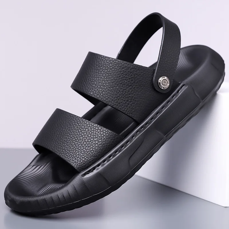 Summer Mens Sandals Genuine Leather Man Casual Beach Shoes Outdoor Leather Slippers Dual-Purpose Male Half Drag Slides
Summer Mens Sandals Genuine Leather Man Casual Beach Shoes Outdoor Leather Slippers Dual-Purpose Male Half Drag Slides