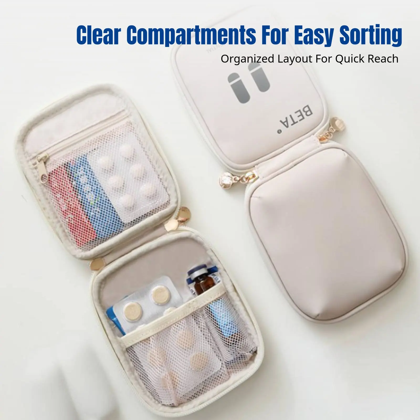 Travel Medicine Organizer, Portable First Aid Pouch, Compact Emergency Medical Bag for Outings
Travel Medicine Organizer, Portable First Aid Pouch, Compact Emergency Medical Bag for Outings