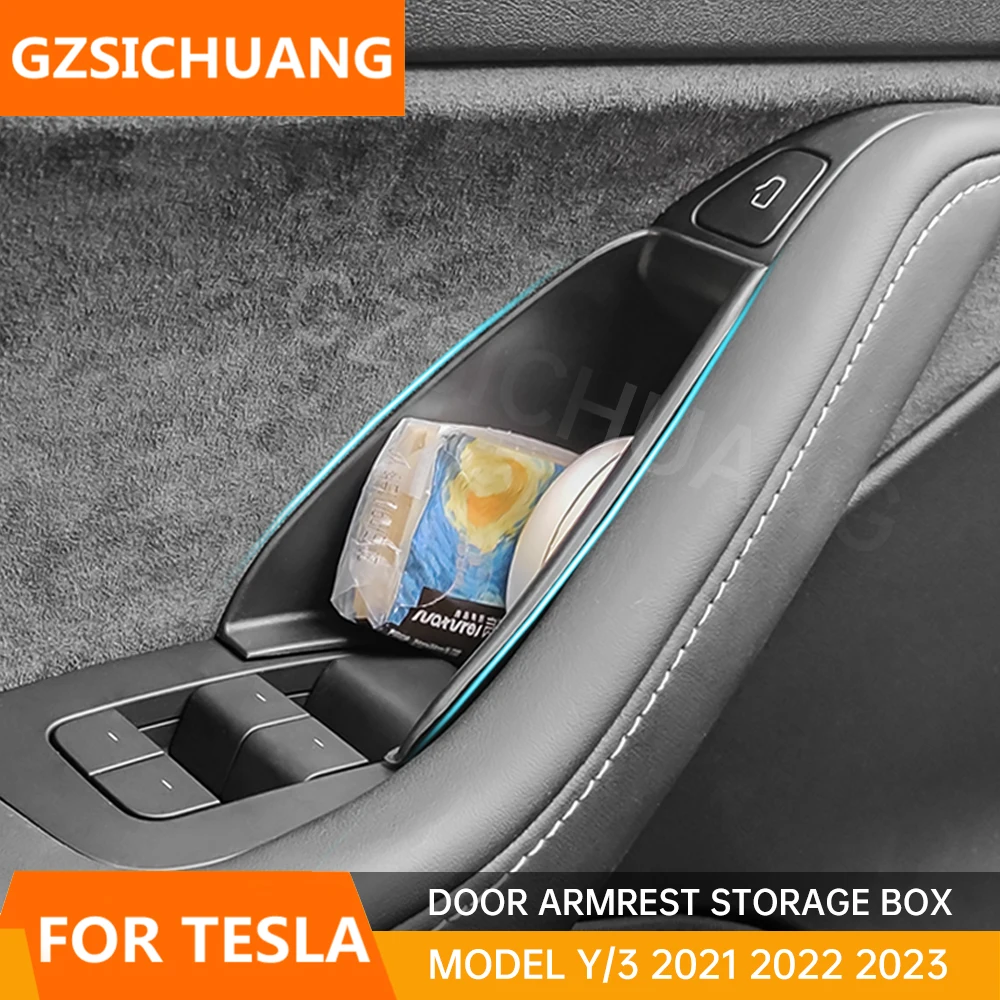 Car Front And Rear Door Handle Storage Box For Tesla Model 3 Model Y 2019-2025 Door Side Storage Box Car Interior Accessories
Car Front And Rear Door Handle Storage Box For Tesla Model 3 Model Y 2019-2025 Door Side Storage Box Car Interior Accessories