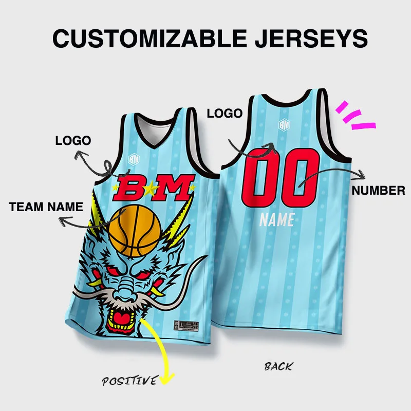 Basketball Jerseys For Men Sublimation Printed Animal Dragon Pattern Customized Name Number Logo Shirts Training Tracksuits Male
Basketball Jerseys For Men Sublimation Printed Animal Dragon Pattern Customized Name Number Logo Shirts Training Tracksuits Male