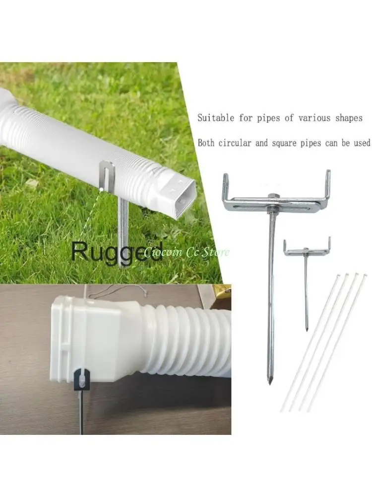 X90F 2Pcs Metal Drainage Gutter Support Bracket Rainwater Downspout Bracket Rustproof Stabilizer Anchors for Pipe Support
X90F 2Pcs Metal Drainage Gutter Support Bracket Rainwater Downspout Bracket Rustproof Stabilizer Anchors for Pipe Support