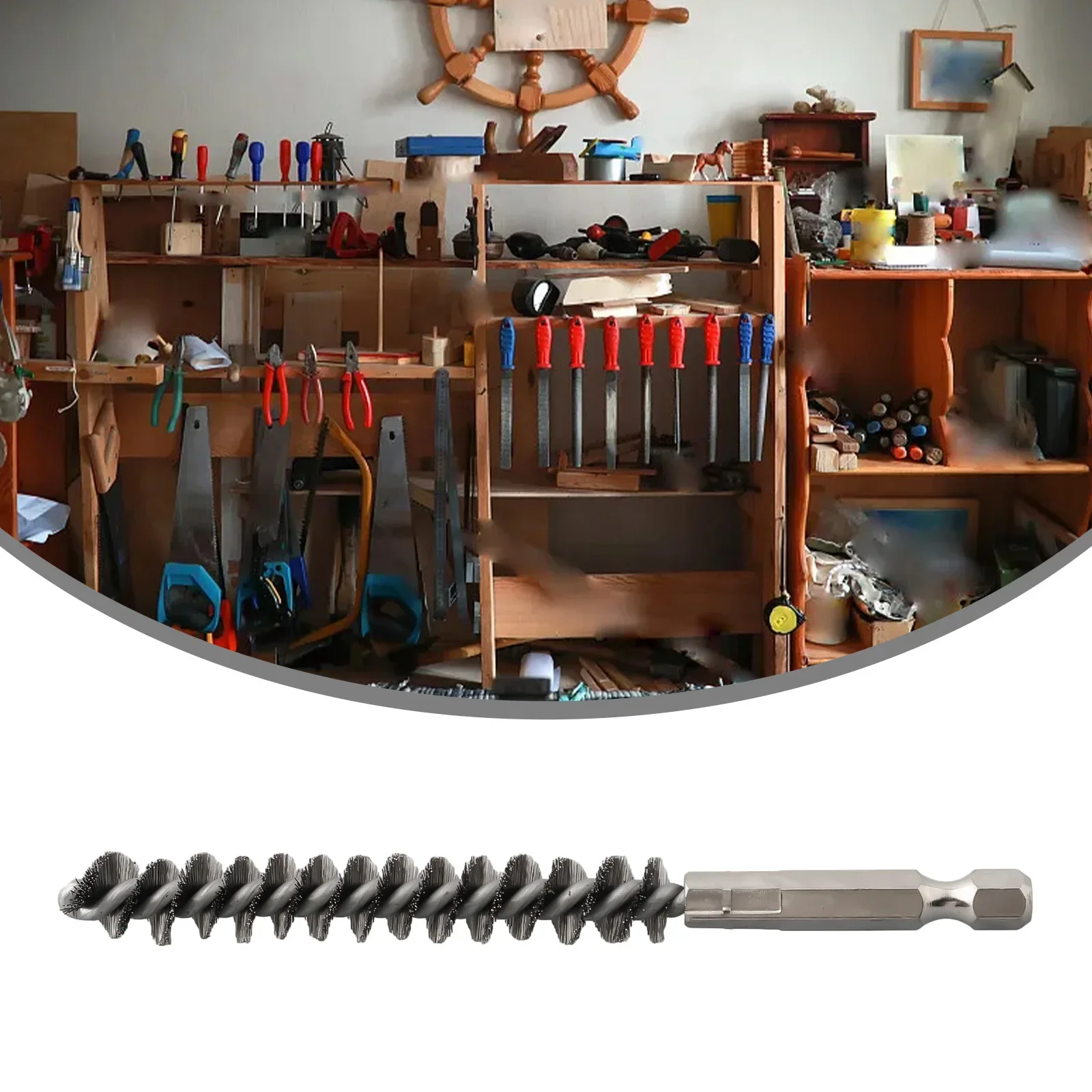 1Pc Thread Wire Brush Metal Handle 8-19mm Pipe Cleaning Brush Stainless Steel Wire Pipe Tube Cleaning Chimney Brush 1/4Inc Shank
1Pc Thread Wire Brush Metal Handle 8-19mm Pipe Cleaning Brush Stainless Steel Wire Pipe Tube Cleaning Chimney Brush 1/4Inc Shank