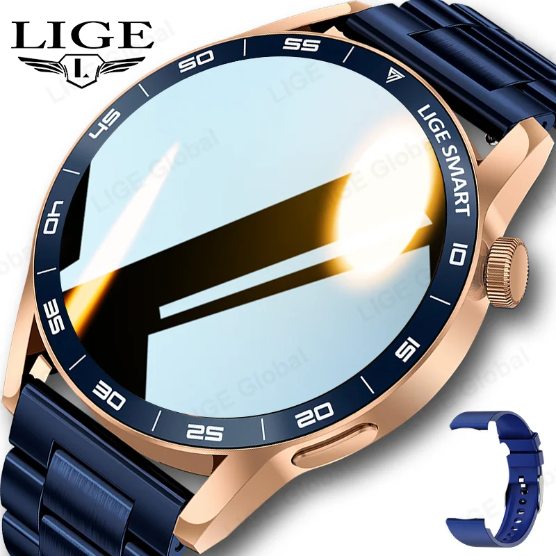 LIGE Luxury Men Smart Watch Full Touch Circle Screen Bluetooth Call Waterproof Sports Fitness Steel Band Watch For Android IOS
LIGE Luxury Men Smart Watch Full Touch Circle Screen Bluetooth Call Waterproof Sports Fitness Steel Band Watch For Android IOS