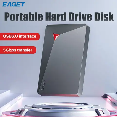 Eaget G22 5Gbps Portable External Hard Drive 250G 320G 500G 1TB Hard Disk USB3.0 External HDD Compatible for PC Laptop PS5