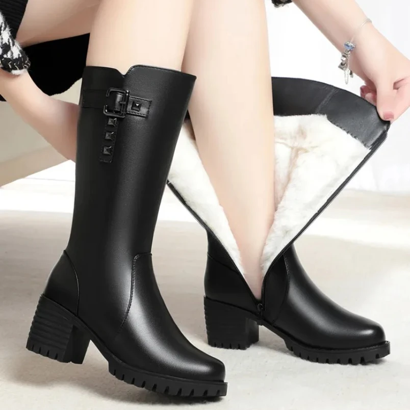 2025 Женские сапоги для верховой езды на высоком каблуке, теплые шерстяные женские ботинки большого размера 41, 42, 43, зимние ботинки из натуральной кожи в римском стиле для
2025 Женские сапоги для верховой езды на высоком каблуке, теплые шерстяные женские ботинки большого размера 41, 42, 43, зимние ботинки из натуральной кожи в римском стиле для