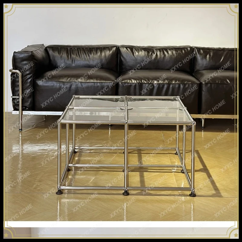 X-S Template Combination Stainless Steel Glass Coffee Table Modern Simplicity Living Room Modern Simplicity HG
X-S Template Combination Stainless Steel Glass Coffee Table Modern Simplicity Living Room Modern Simplicity HG