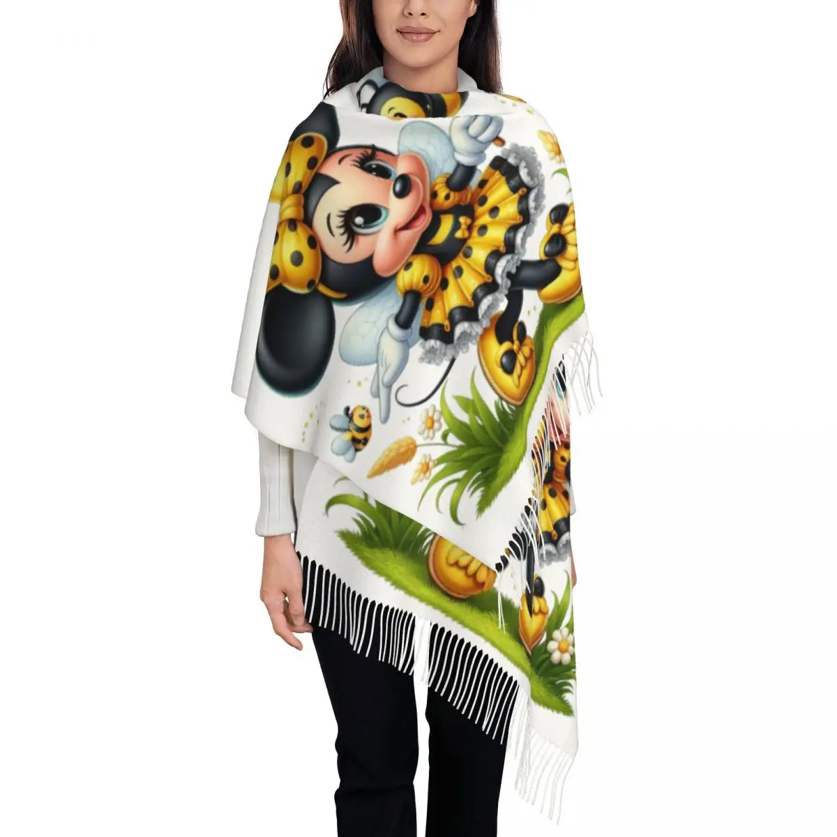 Custom Mickey Mouse Tassel Scarf Women Winter Fall Warm Shawls Wraps Ladies Scarves
Custom Mickey Mouse Tassel Scarf Women Winter Fall Warm Shawls Wraps Ladies Scarves