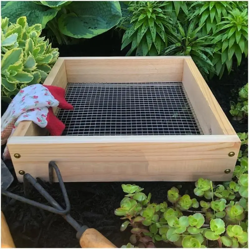 Garden Soil Sifter Gravel Sifter Compost Soil Screen Sifters Dirt Sieve C5AD
Garden Soil Sifter Gravel Sifter Compost Soil Screen Sifters Dirt Sieve C5AD