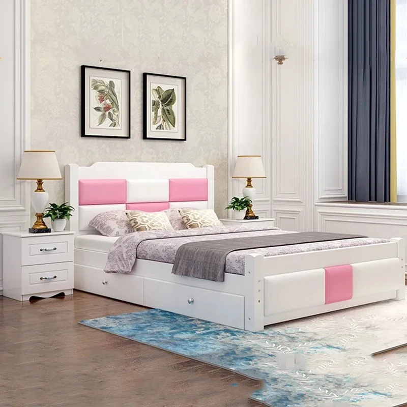 Wood Full Size Bed Designer Master White Sleeping Girl Modern Bed Headboard Bedding Floor Muebles Para Dormitorio Furniture
Wood Full Size Bed Designer Master White Sleeping Girl Modern Bed Headboard Bedding Floor Muebles Para Dormitorio Furniture