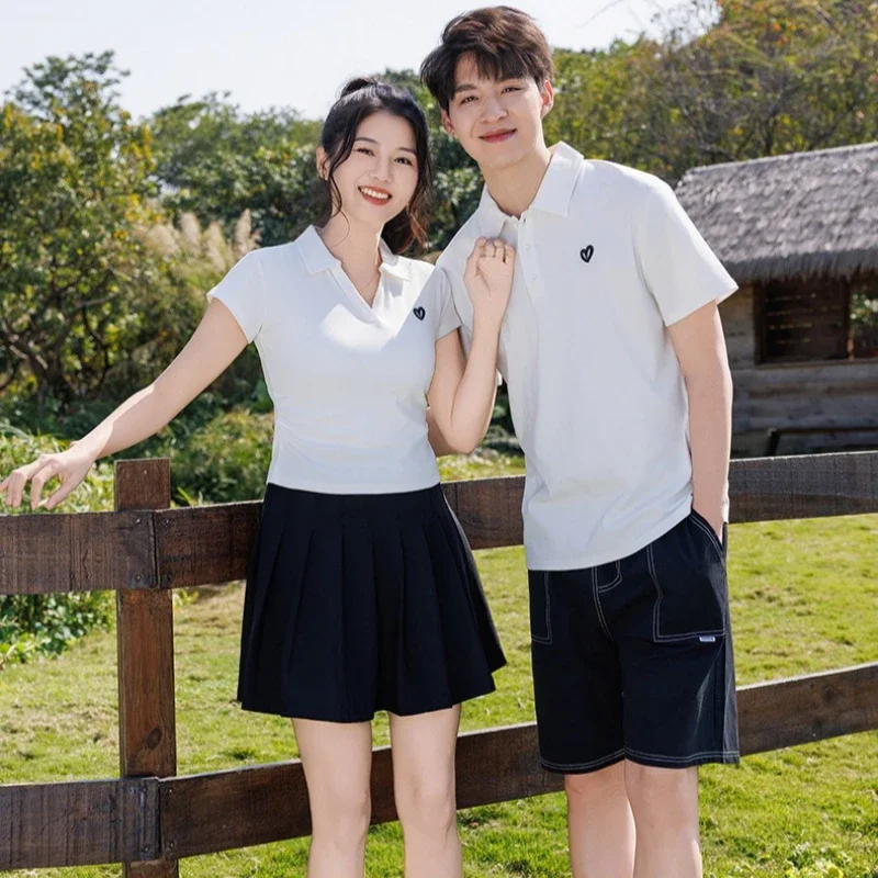 2026 Summer Family Matching Outfits Heart Embroidery Polo Shirt & Skirt/Shorts Set Casual Preppy Family Wear for Mom Dad Kids
2026 Summer Family Matching Outfits Heart Embroidery Polo Shirt & Skirt/Shorts Set Casual Preppy Family Wear for Mom Dad Kids