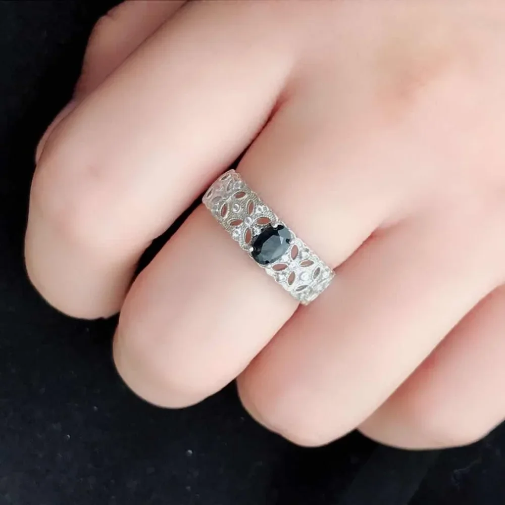 Dark Blue Sapphire 4*6mm Anniversary Birthday Ring for Women Solid 925 Sterling Silver Fine Jewelry
Dark Blue Sapphire 4*6mm Anniversary Birthday Ring for Women Solid 925 Sterling Silver Fine Jewelry