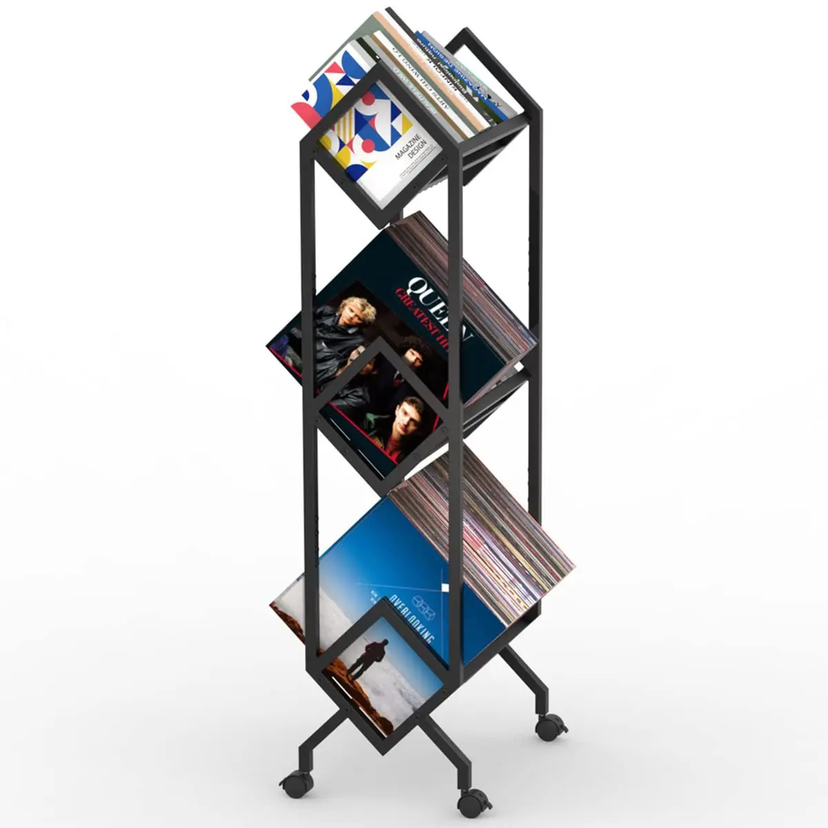 #Cross-border Floor-Standing Metal Bookshelf & Vinyl Record Storage & Display Rack Magazine Holder
#Cross-border Floor-Standing Metal Bookshelf & Vinyl Record Storage & Display Rack Magazine Holder