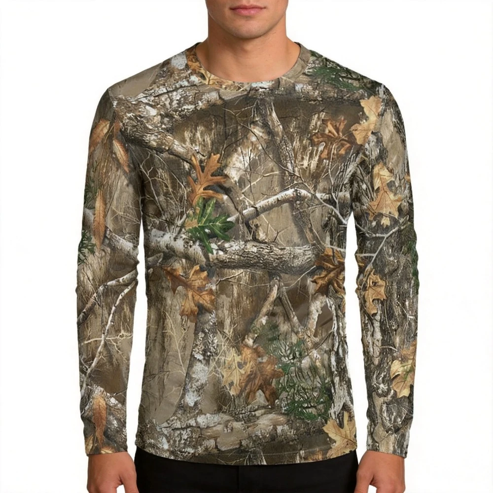 Men Camouflage Forest Hunting T-shirt Utdoor Quick Drying Breathable Hiking Long Sleeve T-shirt Fishing Camping Sports Tops Tees
Men Camouflage Forest Hunting T-shirt Utdoor Quick Drying Breathable Hiking Long Sleeve T-shirt Fishing Camping Sports Tops Tees