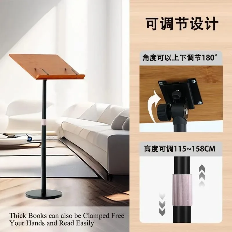 Bamboo Music Stand Portable Solid Wood Sheet Music Holder Adjustable Reading Book Stand Lifting Projection Rack
Bamboo Music Stand Portable Solid Wood Sheet Music Holder Adjustable Reading Book Stand Lifting Projection Rack