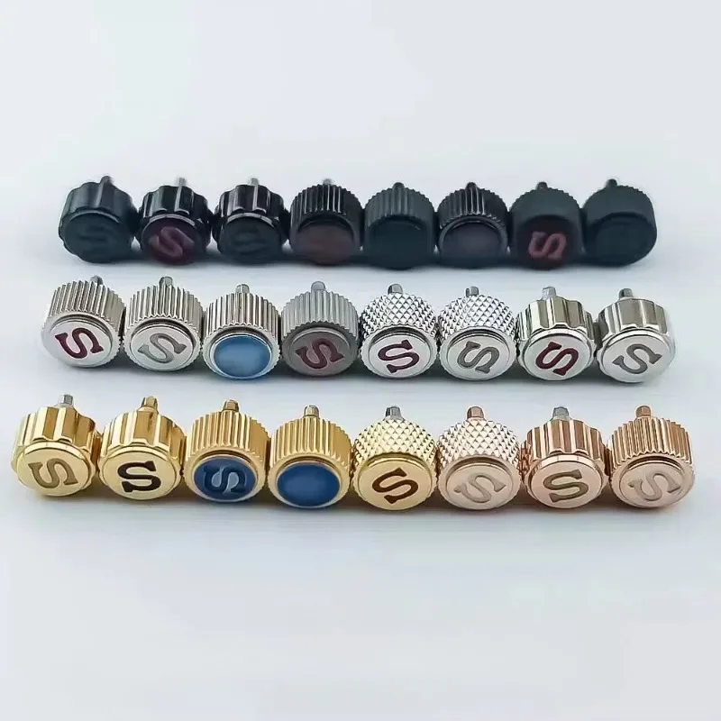 Watch Accessories Modification Silver Gold Black Rose Crown Watch Head SKX007 NH35 Time Steel Head Handle Watch Part Replacement
Watch Accessories Modification Silver Gold Black Rose Crown Watch Head SKX007 NH35 Time Steel Head Handle Watch Part Replacement