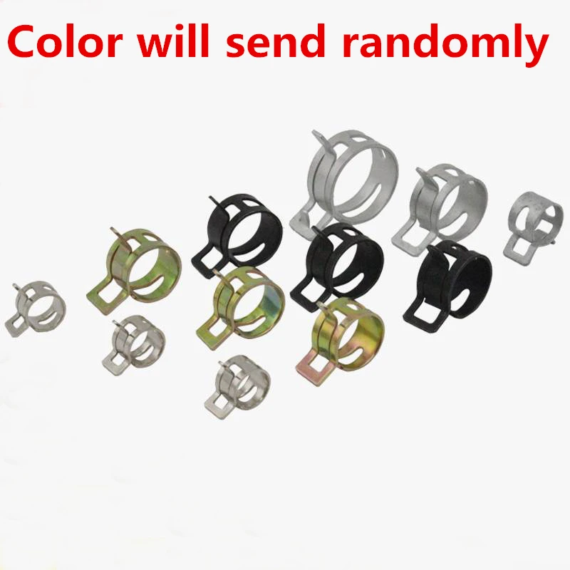 10pcs 4mm-25mm Pipe Clamps for choose Fuel Spring Clip Vacuum Silicon 65Mn Autos Autos Spring Clip Fuel Oil Water Hose Clamp
10pcs 4mm-25mm Pipe Clamps for choose Fuel Spring Clip Vacuum Silicon 65Mn Autos Autos Spring Clip Fuel Oil Water Hose Clamp