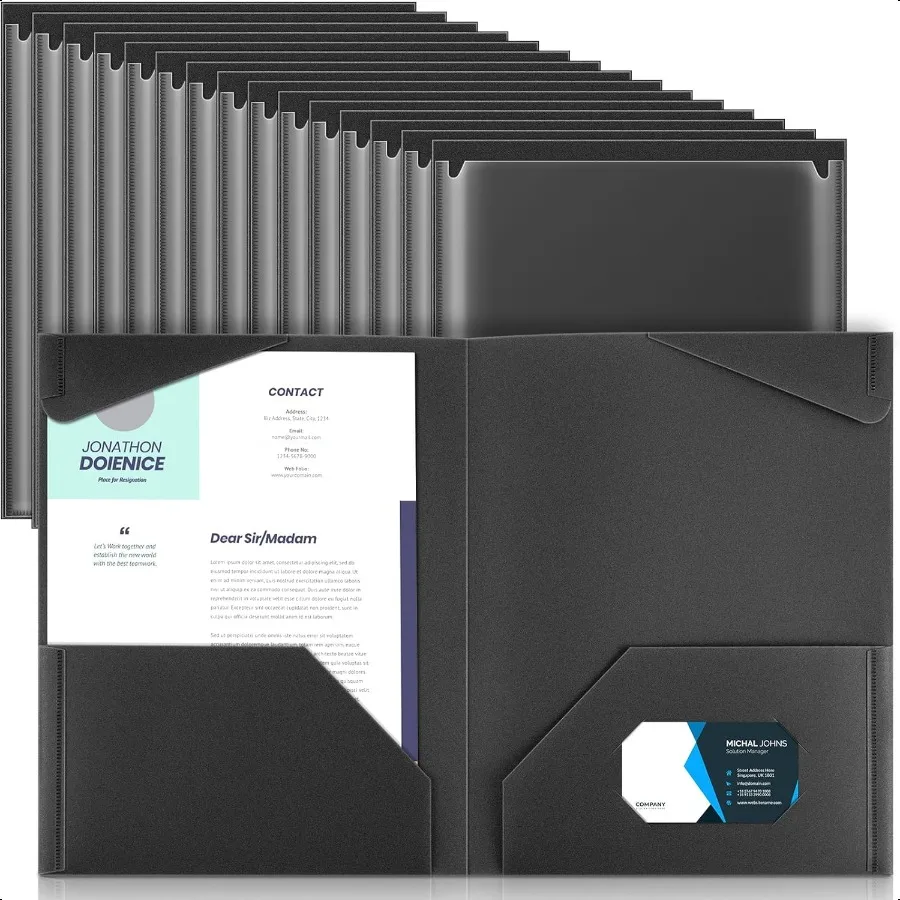 36 Pcs Plastic Folders with Clear Front Pockets Heavy Duty File Folders with 2 Pockets and Card Slot for Student Communication
36 Pcs Plastic Folders with Clear Front Pockets Heavy Duty File Folders with 2 Pockets and Card Slot for Student Communication