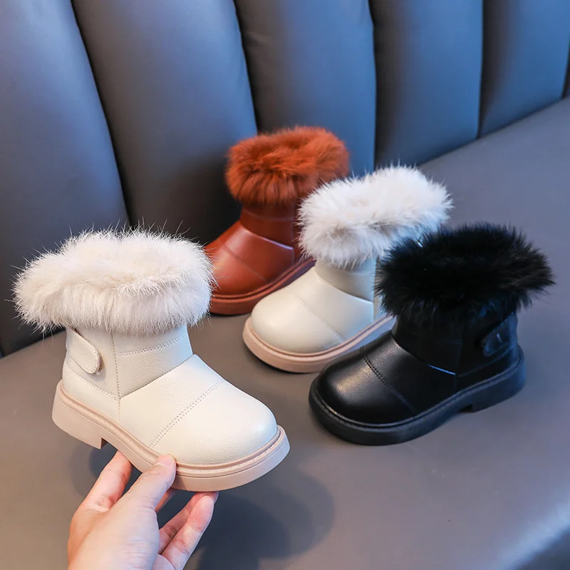Girls Leather Snow Shoes Chirldren Winter Warm Plus Velvet Short Boots Kids Padded Fashion Flat Shoes Comfortable Thicken Boots
Girls Leather Snow Shoes Chirldren Winter Warm Plus Velvet Short Boots Kids Padded Fashion Flat Shoes Comfortable Thicken Boots