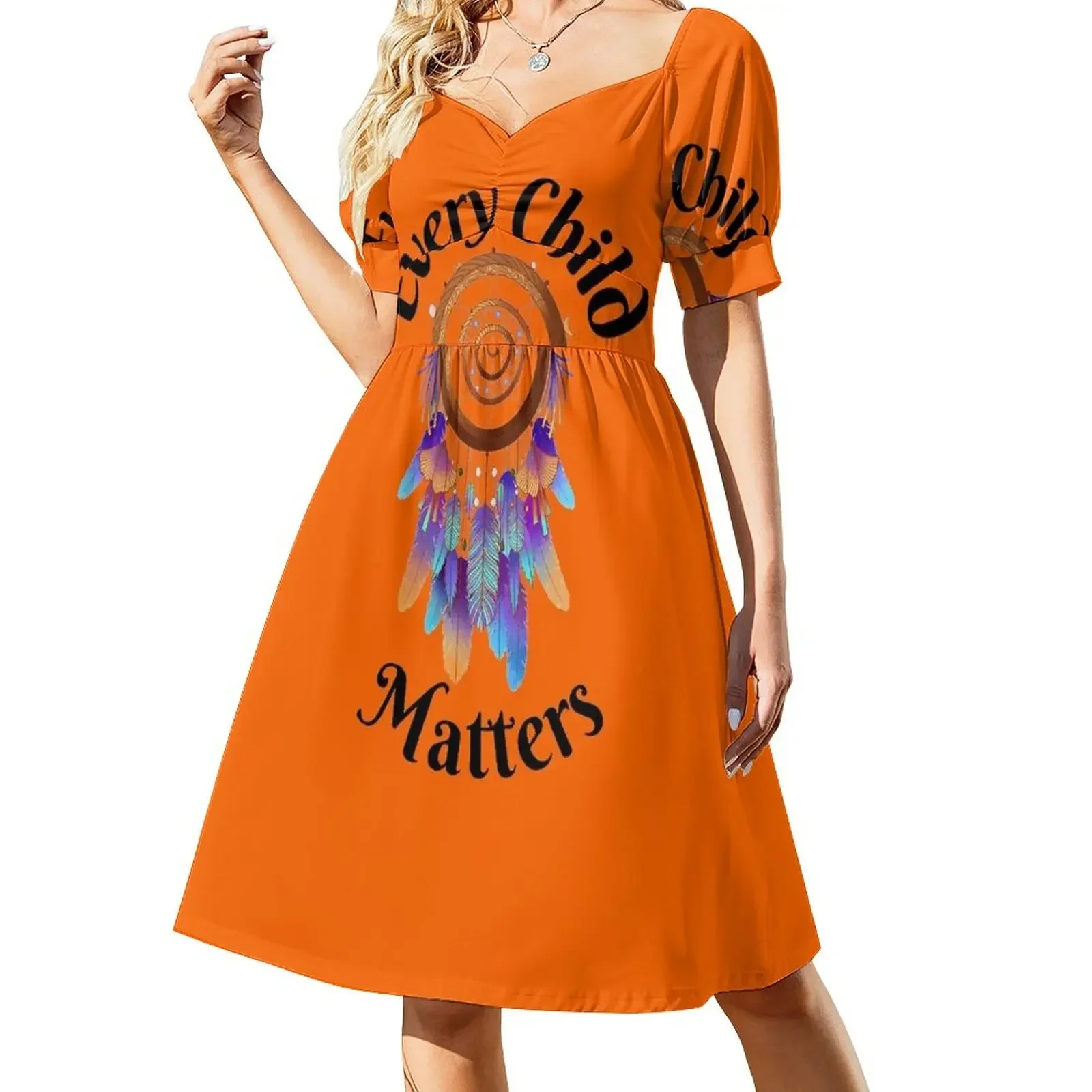 Every Child matters product Short-Sleeved Dress Aesthetic clothing Female clothing elegant and pretty women's dresses
Every Child matters product Short-Sleeved Dress Aesthetic clothing Female clothing elegant and pretty women's dresses